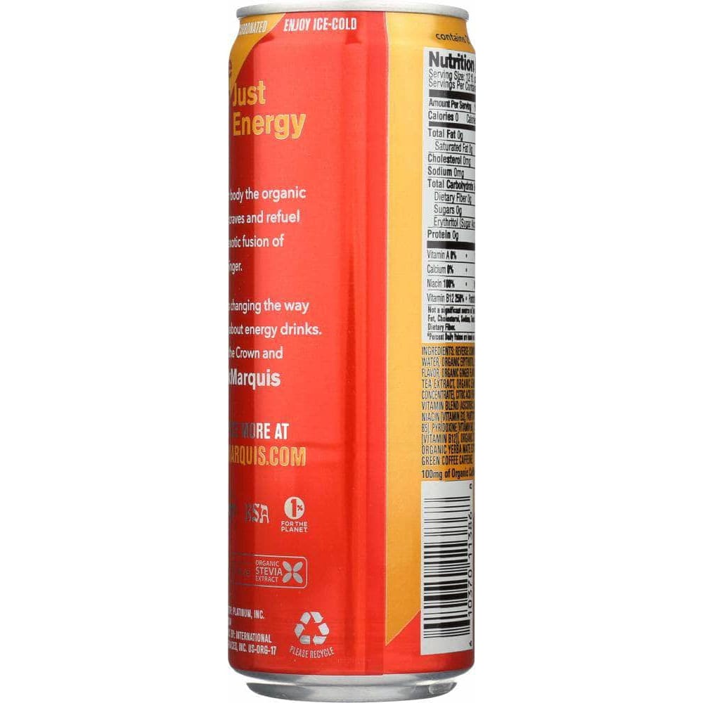 Marquis Marquis Mango Ginger Energy Drink, 12 oz