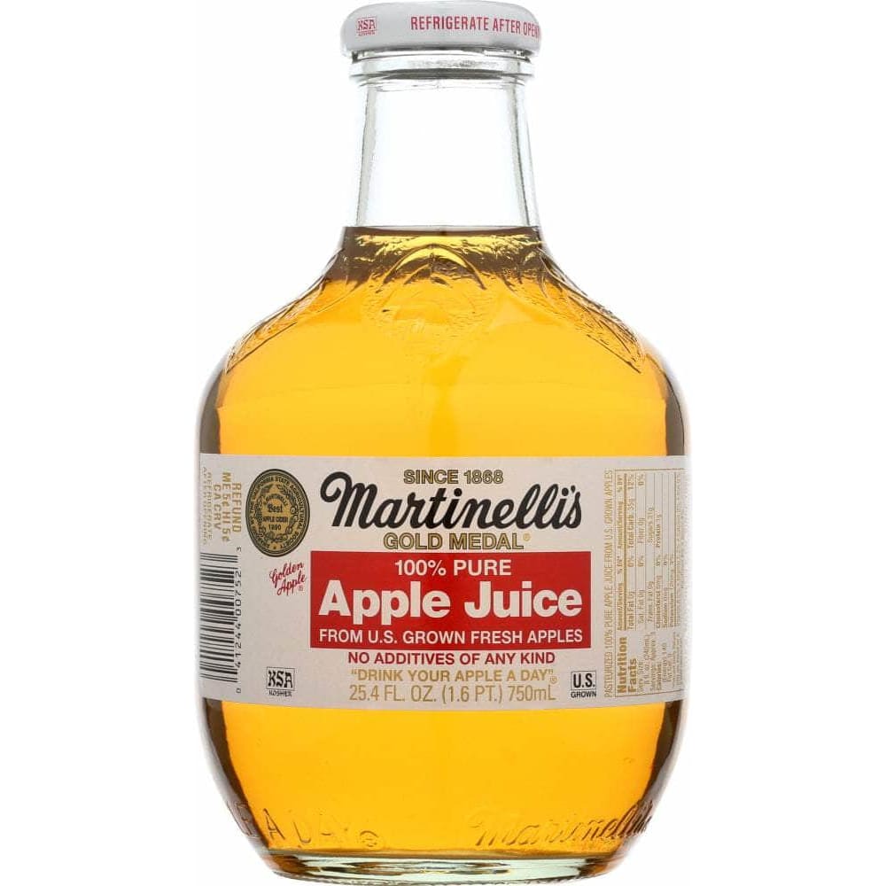 Martinellis Gold Medal Martinelli 100% Pure Apple Juice, 25.4 oz