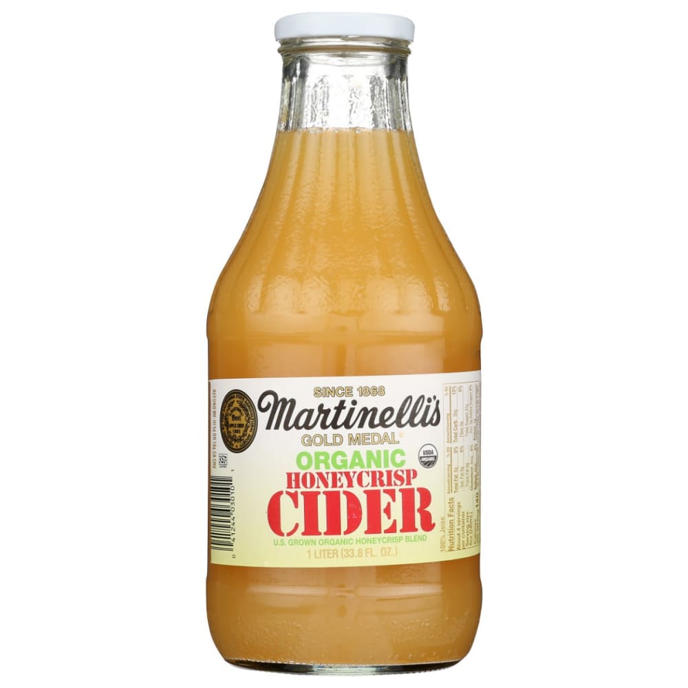 MARTINELLI: Organic Unfiltered Honeycrisp Apple Cider 33.8 fo (Pack of 3) - Beverages > Juices - MARTINELLI