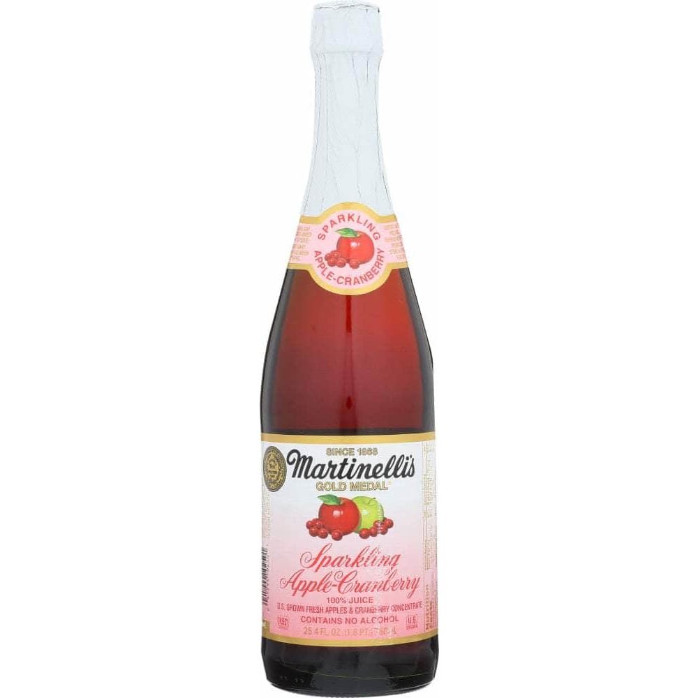 Martinellis Gold Medal Martinelli Sparkling Juice Apple Cranberry, 25.4 oz