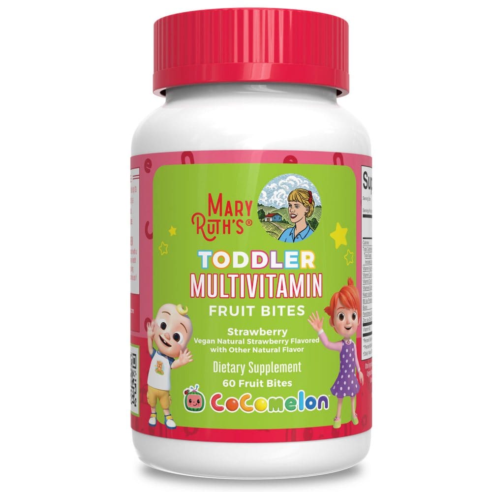 MaryRuth’s Organics CoComelon Toddler Multivitamin Fruit Bites Strawberry (60 ct.) - Cocomelon - MaryRuth’s