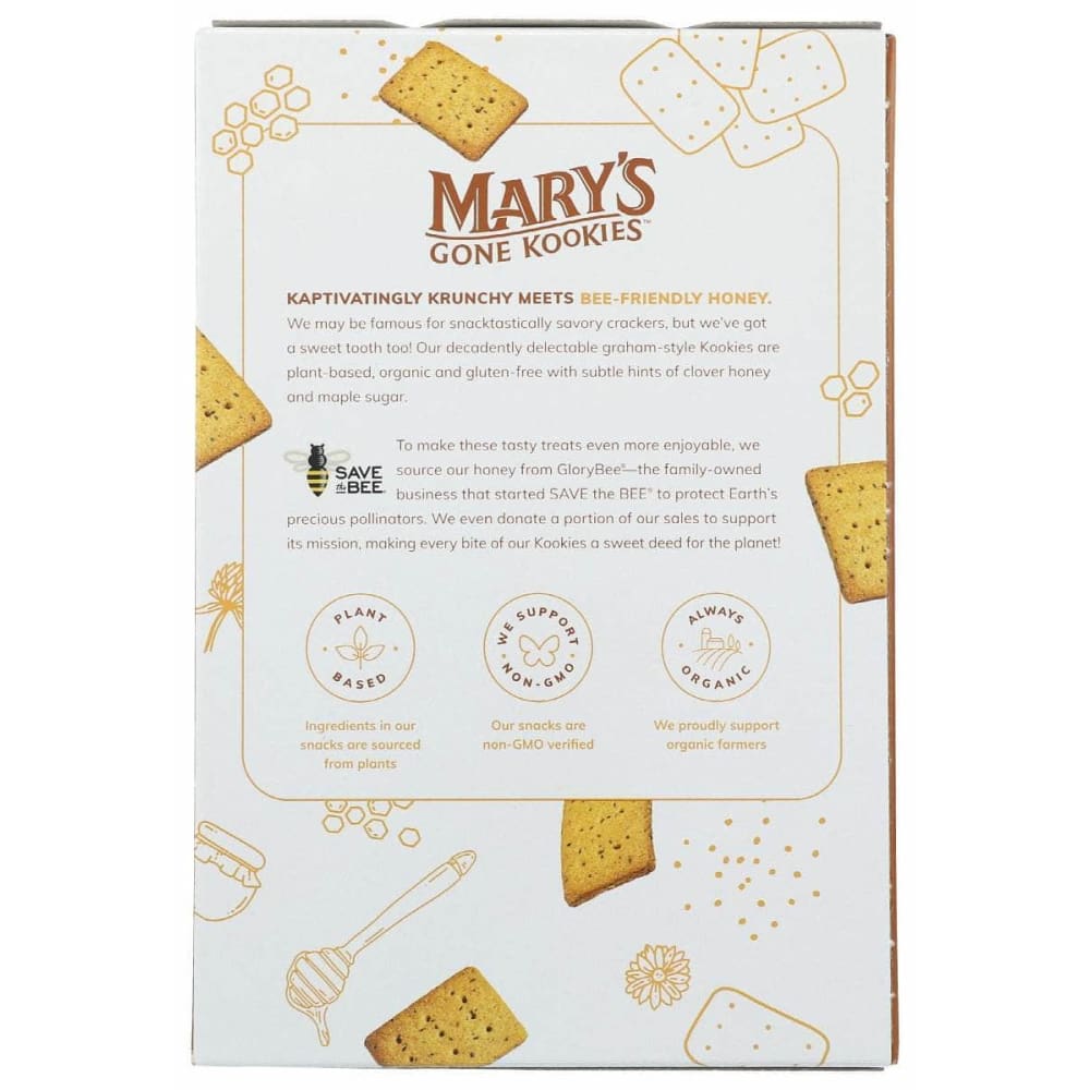 MARYS GONE COOKIES Grocery > Snacks > Cookies MARYS GONE CRACKERS: Honey Kookies, 5 oz