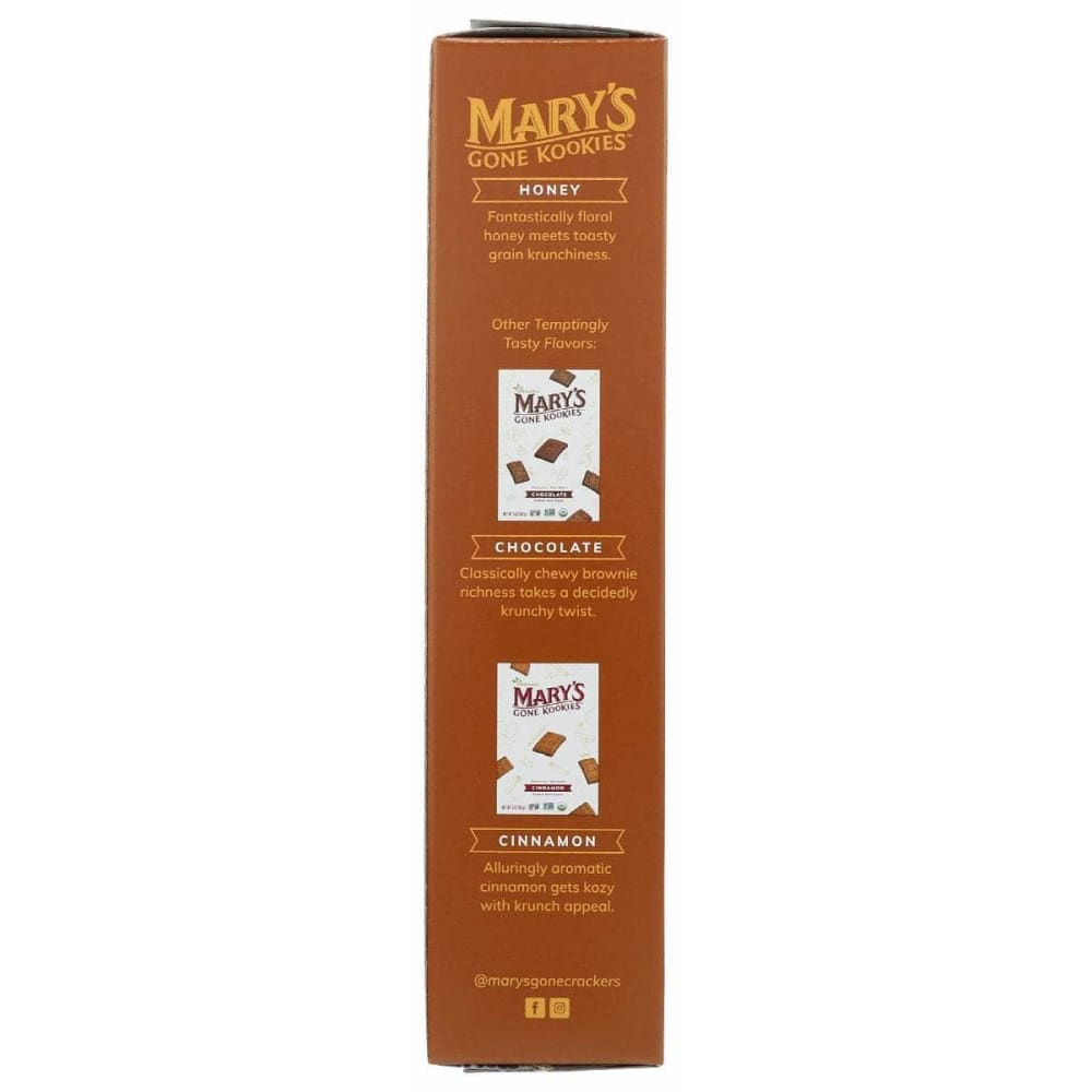 MARYS GONE COOKIES Grocery > Snacks > Cookies MARYS GONE CRACKERS: Honey Kookies, 5 oz