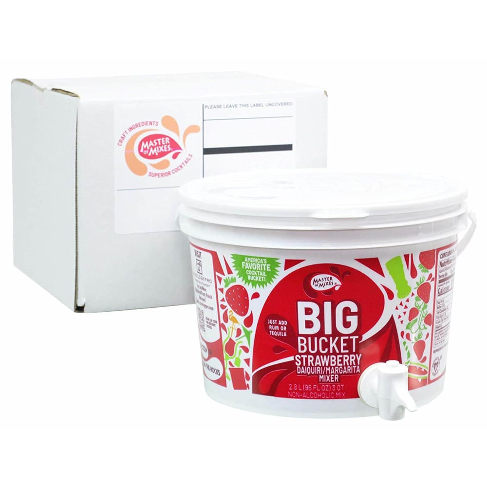 MASTER OF MIXES Master Of Mixes Big Bucket Strawberry Daiquiri Margarita Mixer, 96 Oz