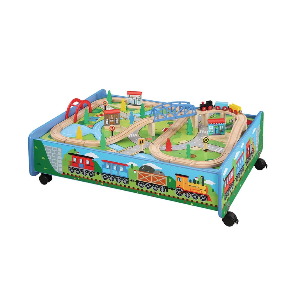 Maxim Enterprise 62-Pc. Wooden Train Set with Trundle - Home/Toys/Indoor Play/Activities/ - Unbranded