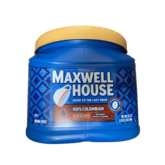 Maxwell House Maxwell House Medium Roast 100% Colombian Ground Coffee, 24.5 oz. Canister