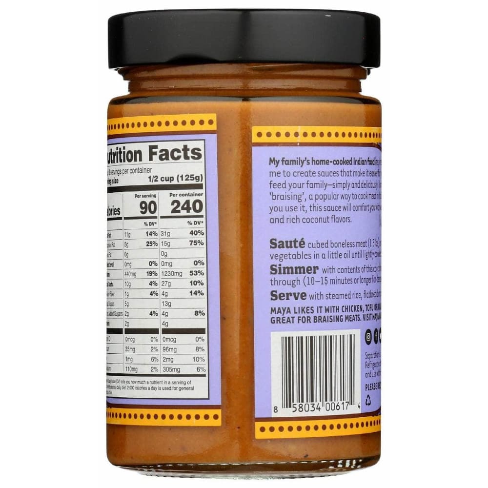 MAYA KAIMAL Maya Kaimal Coconut Korma Sauce, 12.5 Oz