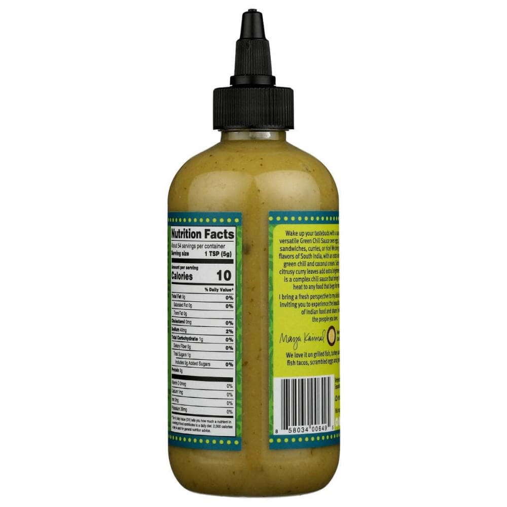 MAYA KAIMAL Maya Kaimal Sauce Green Chili, 9.5 Oz