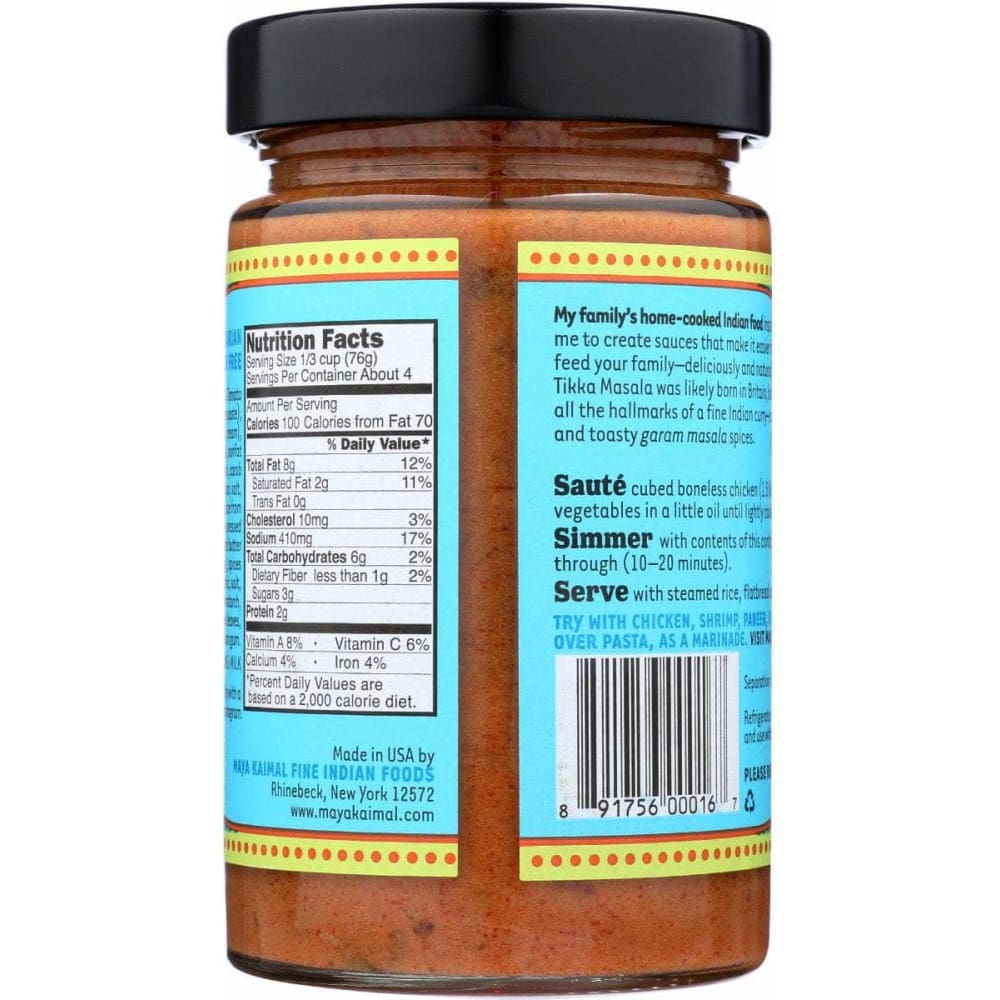 MAYA KAIMAL Maya Kaimal Sauce Smmr Tikka Masala, 12.5 Oz