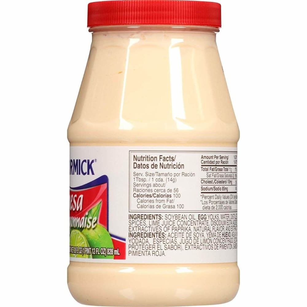 Mccormick Mc Cormick Mayonesa Mayonnaise with Lime Juice, 28 oz