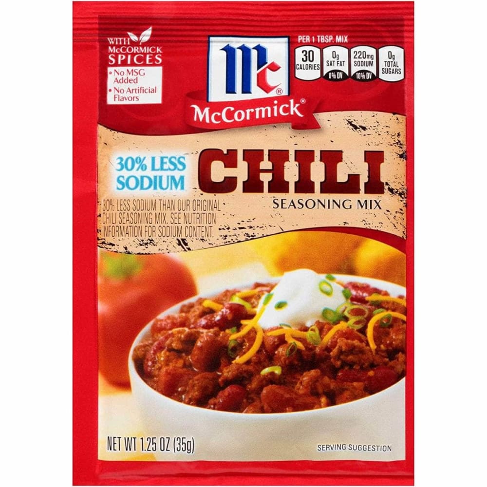 MC CORMICK MC CORMICK Mix Chili Seas Less Sodm, 1.25 oz