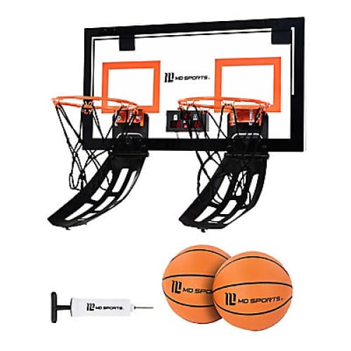 MD Sports Bounce Back Over the Door Basketball Game with Electronic Scoring - Home/Sports & Fitness/Game Room/ - MD Sports