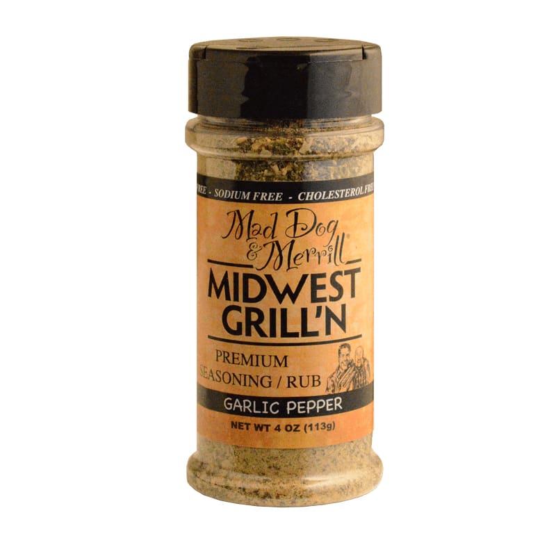 MDDOG&MER Grocery > Cooking & Baking > Seasonings MDDOG&MER: Garlic Pepper Premium Seasoning Rub Sodium Free, 4 oz