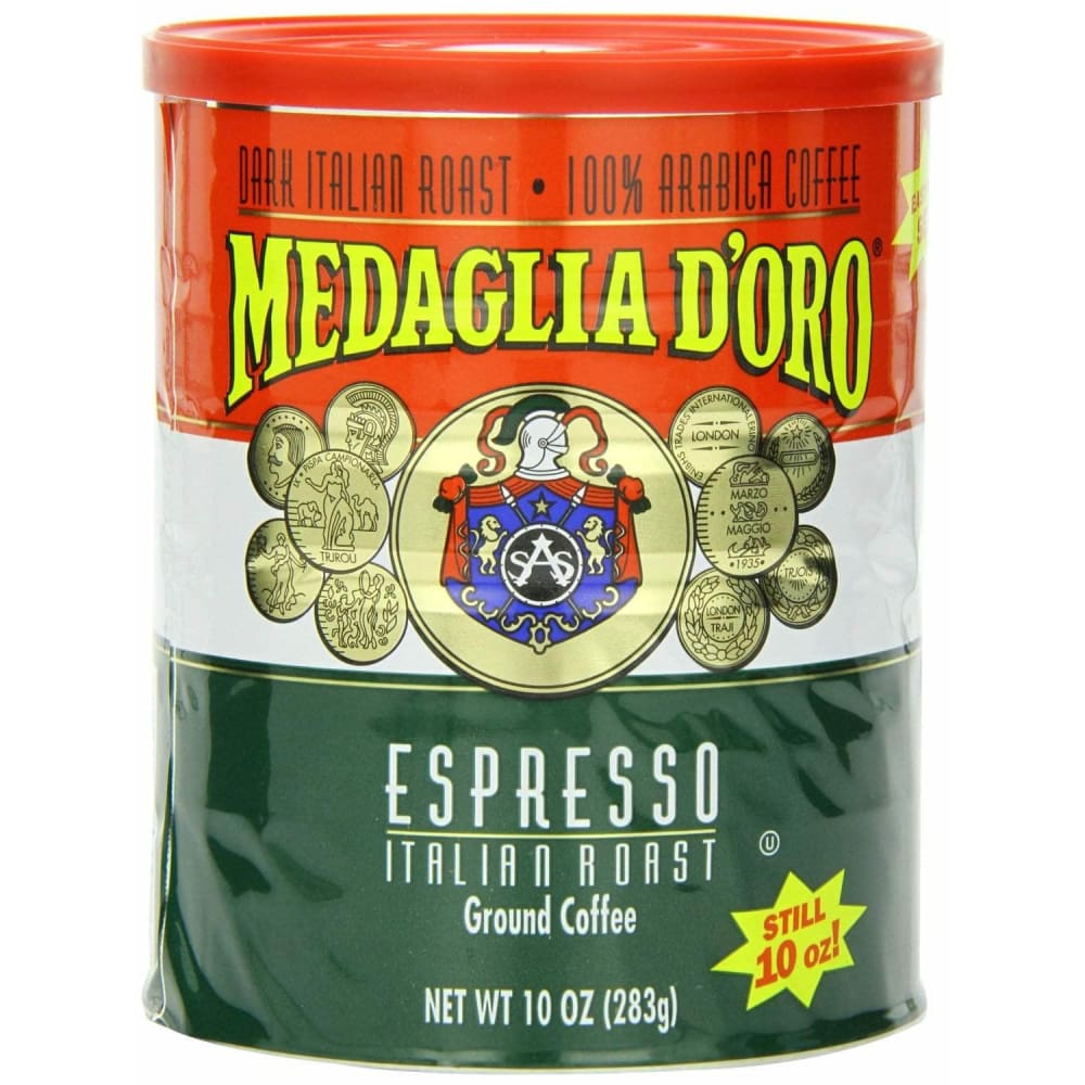 Medaglia Doro Medaglia D'Oro Italian Roast Espresso Ground Coffee, 10 oz