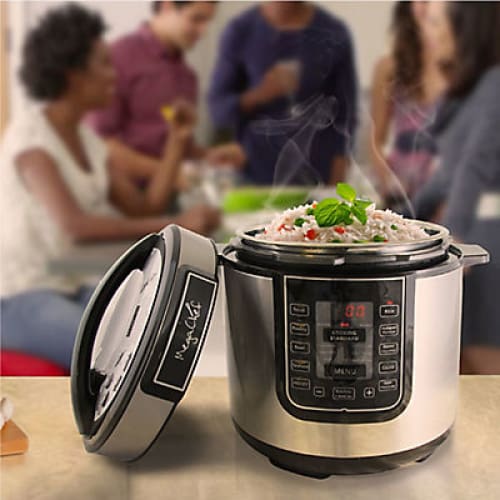 MegaChef 6-Qt. Digital Pressure Cooker - Home/Appliances/Small Kitchen Appliances/Multi Cookers & Steamers/ - ShelHealth