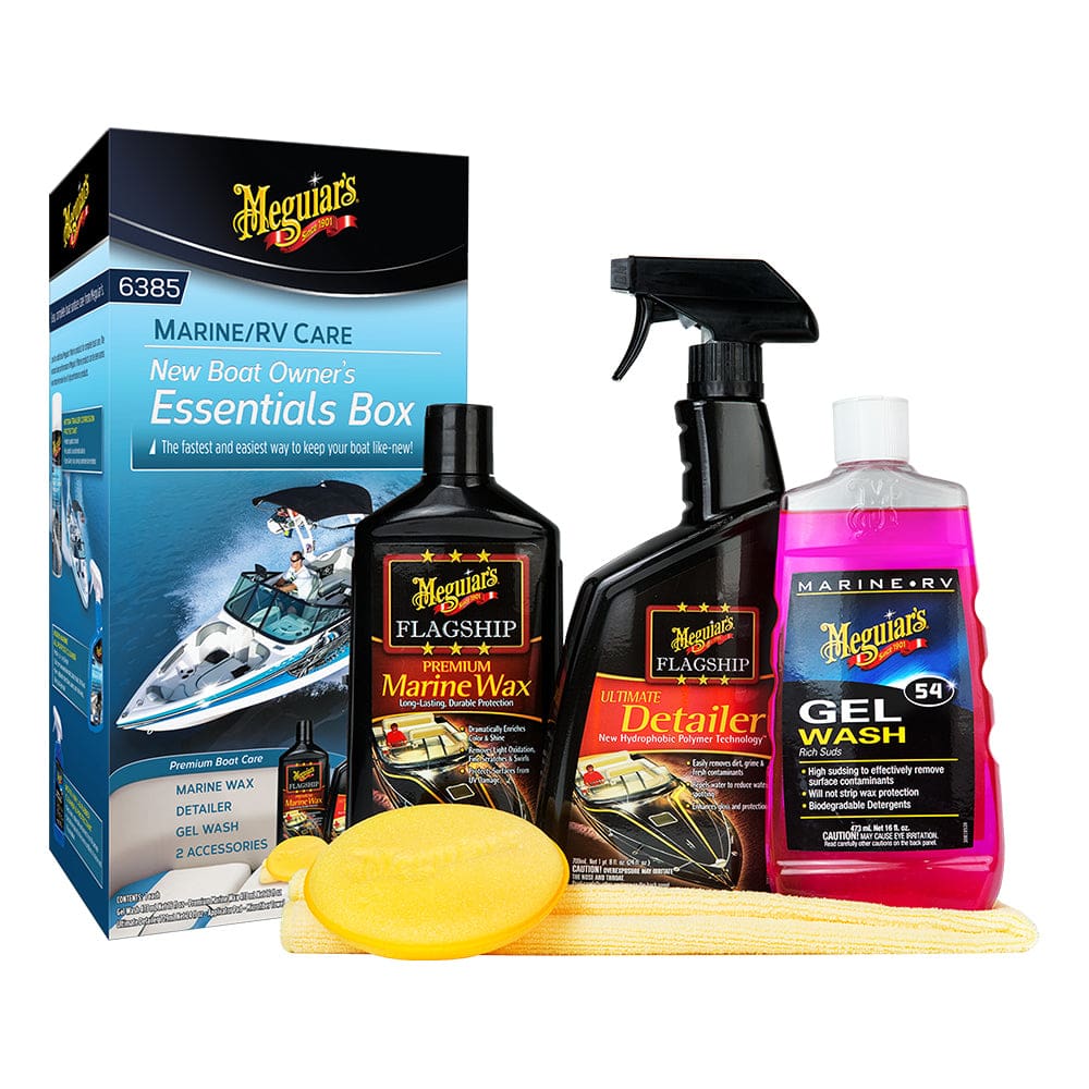 Meguiar’s New Boat Owners Essentials Kit - Boat Outfitting | Cleaning - Meguiar’s