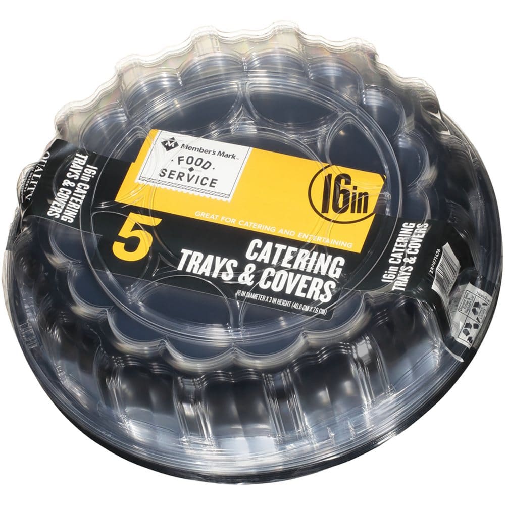 Member’s Mark 16 Catering Tray with Covers (5 pk.) - Food Service & Hospitality Supplies - Member’s