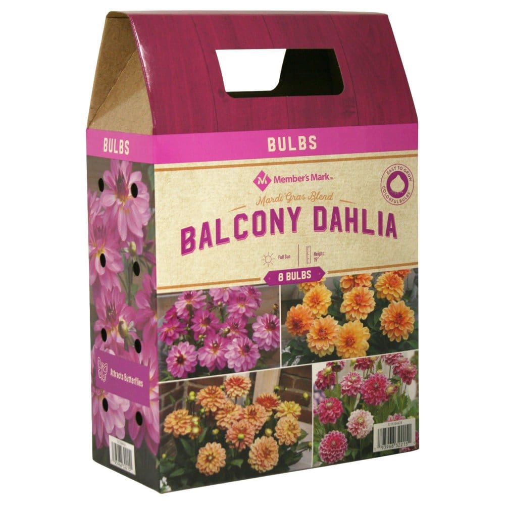 Member’s Mark Balcony Dahlia - Mardi Gras Mix Bulbs - Plants - Member’s