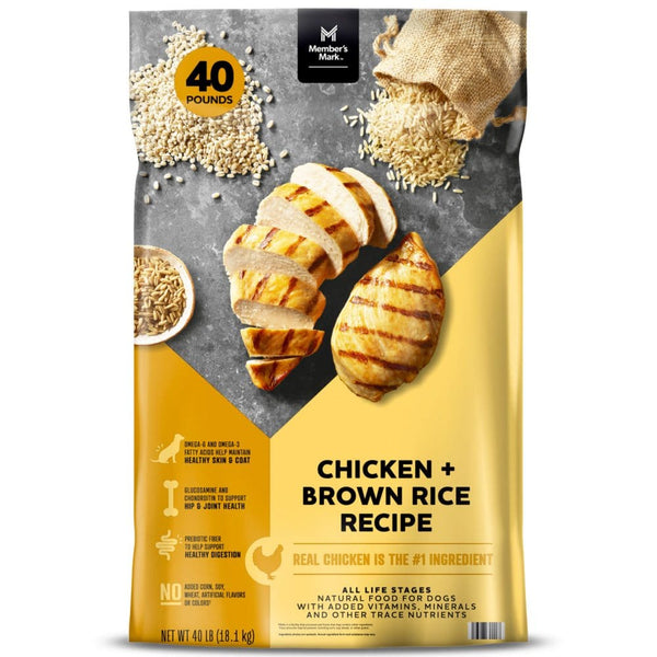 Member s Mark Chicken Brown Rice Recipe Dry Dog Food 40 lbs