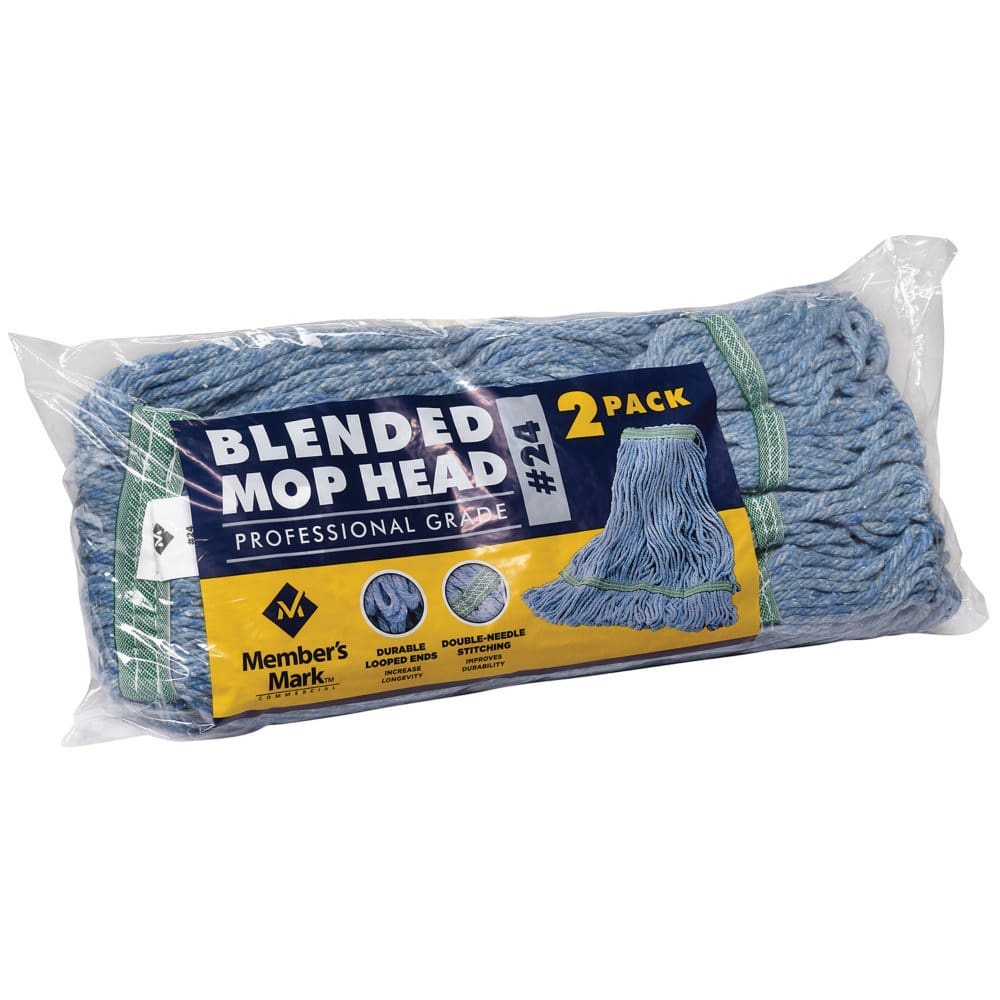 Member’s Mark Commercial #24 Blended Mop Head (2 pk.) - Cleaning Carts & Tools - Member’s Mark