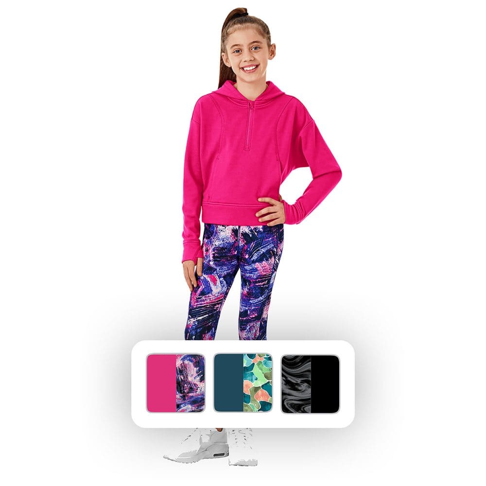 Member's Mark Girls' 2 Piece Zip Hoodie and Legging Set | ShelHealth