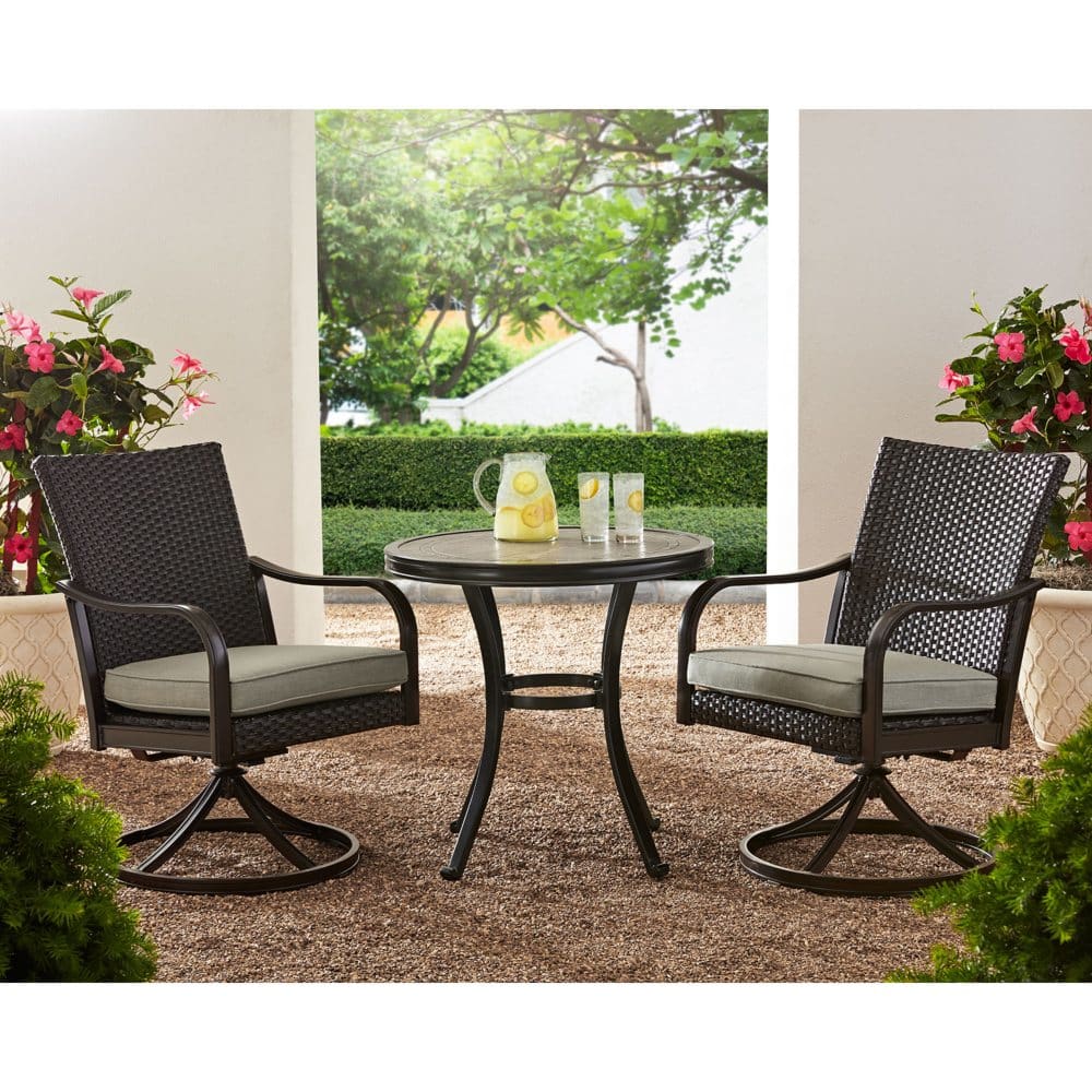 Member’s Mark Heritage 3-Piece Bistro Set - Dove - Sunbrella - Member’s