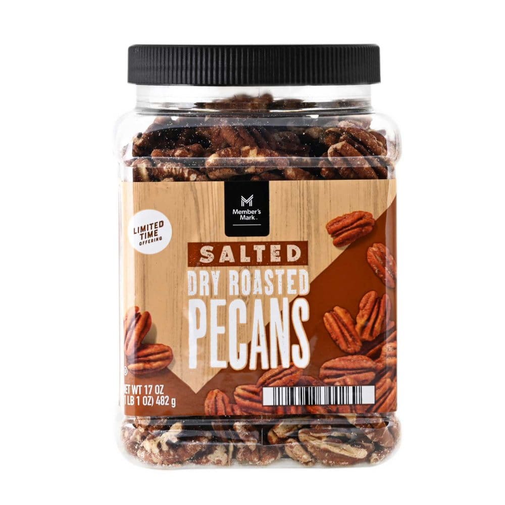 Member’s Mark Salted Dry Roasted Pecans (17 oz.) - Pass the Apps & Snacks - ShelHealth