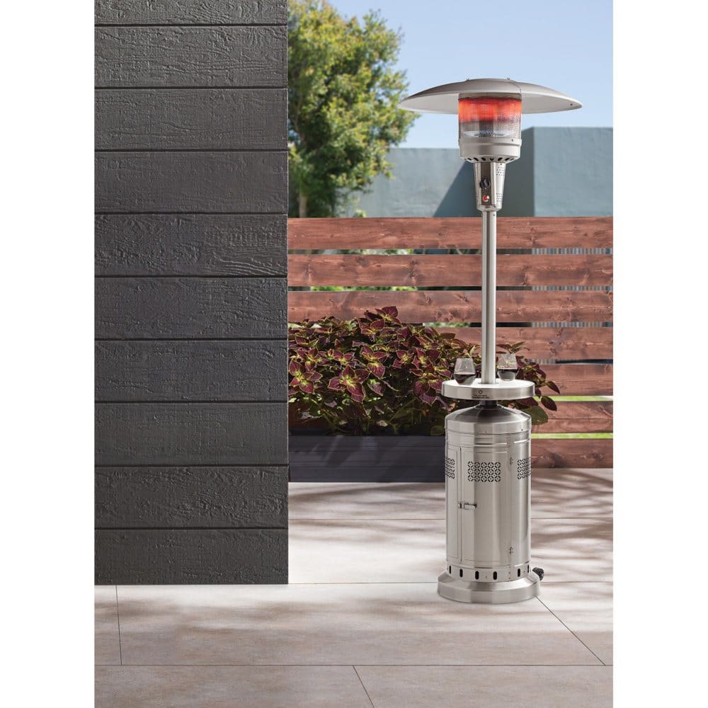 Member’s Mark Stainless Steel Patio Heater with LED Table - Fire Pits & Outdoor Heaters - Member’s