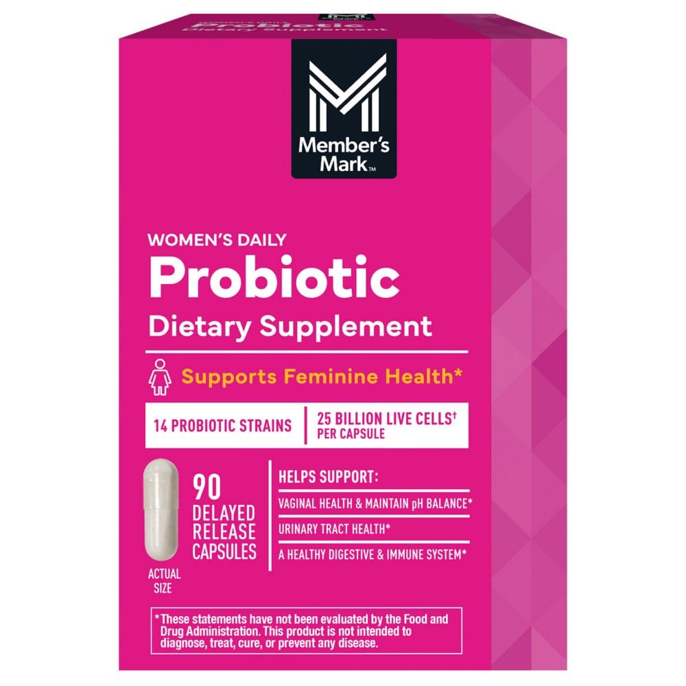 Member’s Mark Women’s Daily Probiotic Capsules (90 ct.) - Women’s Health - ShelHealth