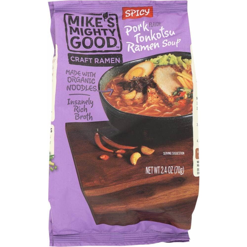 Mikes Mighty Good Mikes Mighty Good Soup Ramen Pork Spicy, 2.4 oz