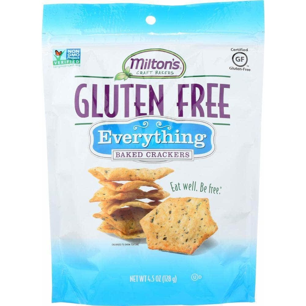 Miltons Craft Bakers Milton's Gluten Free Baked Crackers Everything, 4.5 oz