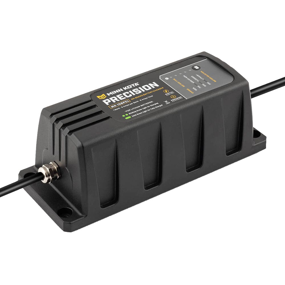 Minn Kota On-Board Precision Charger MK-106 PCL 1 Bank x 6 AMP LI Optimized Charger - Electrical | Battery Chargers - Minn Kota