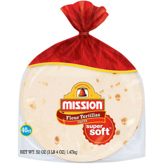 Mission Small Fajita Flour Tortillas (52 oz.) (Pack of 2) - Tortillas & Taco Shells - Mission
