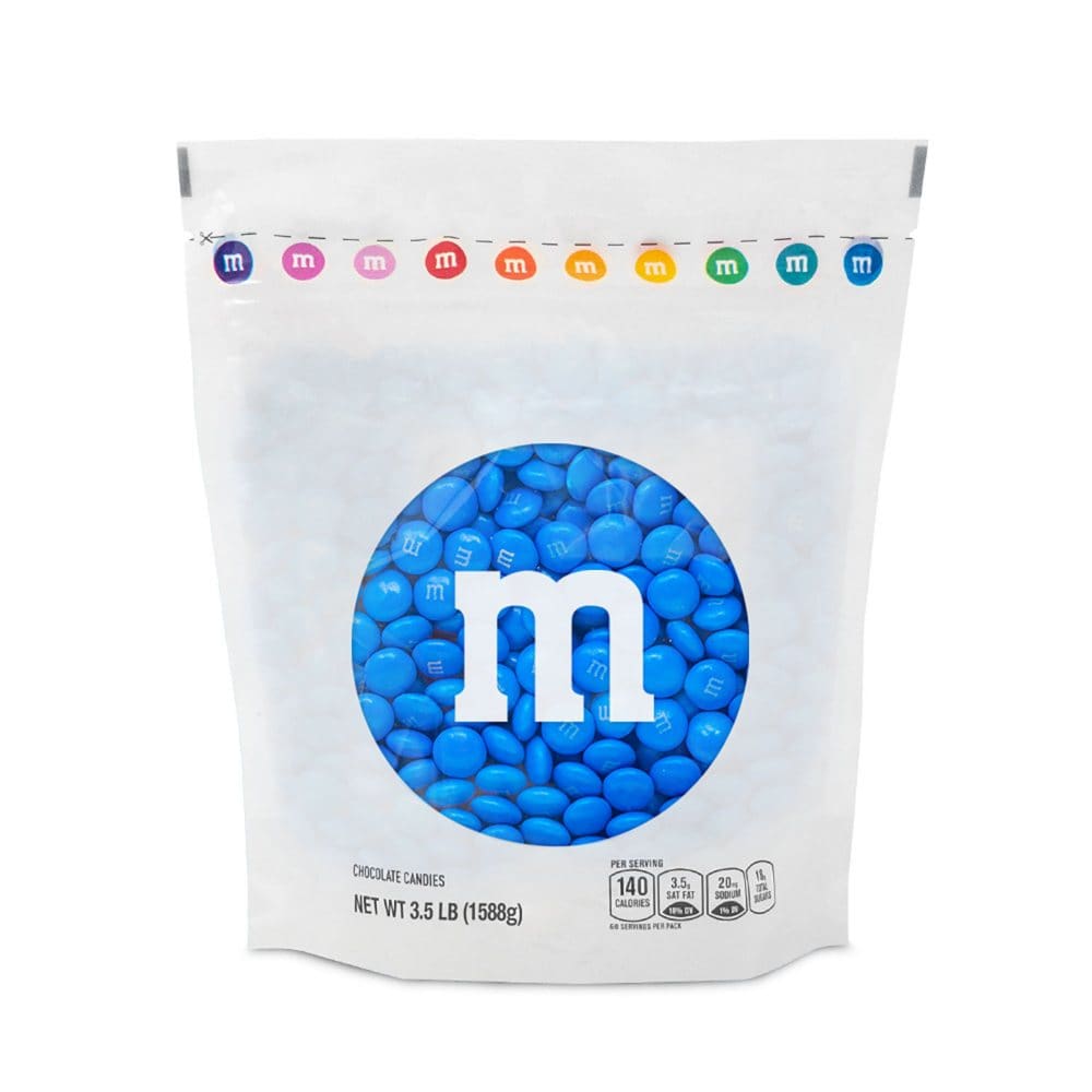 M&Mâ€™S Milk Chocolate Blue Bulk Candy in Resealable Pack (3.5 lbs.) - Candy - M&Mâ€™S