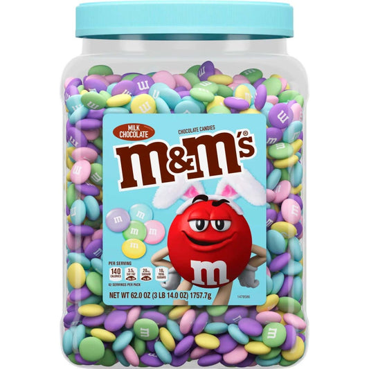 M&M's Minis Milk Chocolate Candy Bulk Jar, 62 oz.