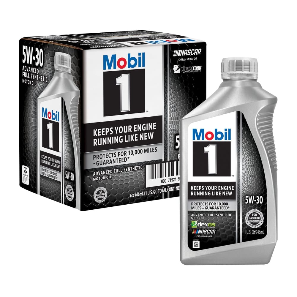 Mobil 1 Advanced Full Synthetic Motor Oil 5W-30 6 pk./1 qt. - Home/Home/Home Improvement/Garage & Automotive/Motor Oil/ - Unbranded