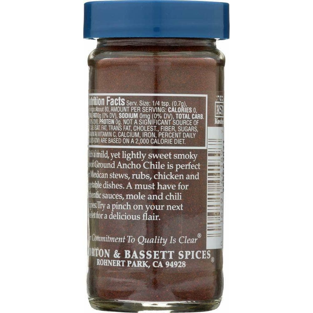 Morton & Bassett Morton & Bassett Ground Ancho Chili Powder, 2.3 oz