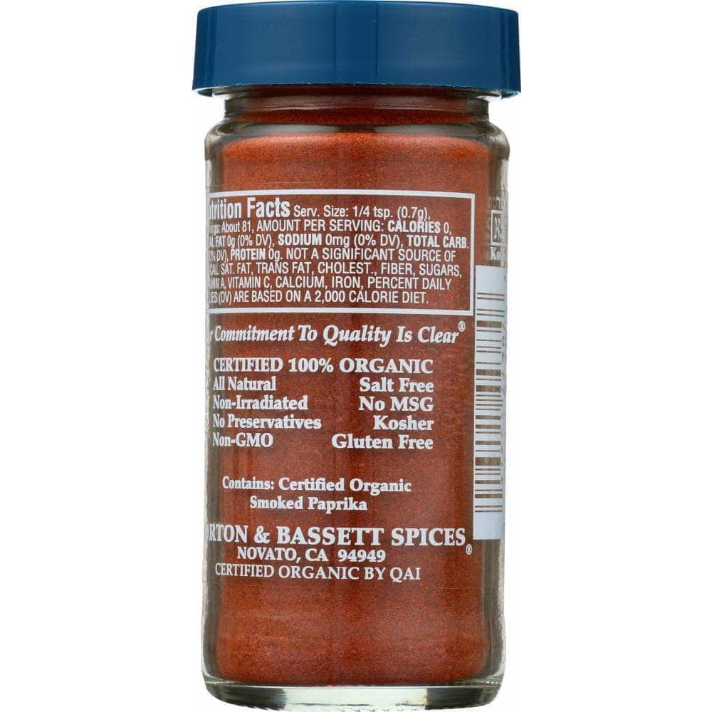 Morton & Bassett Morton & Bassett Organic Smoked Paprika, 2 oz