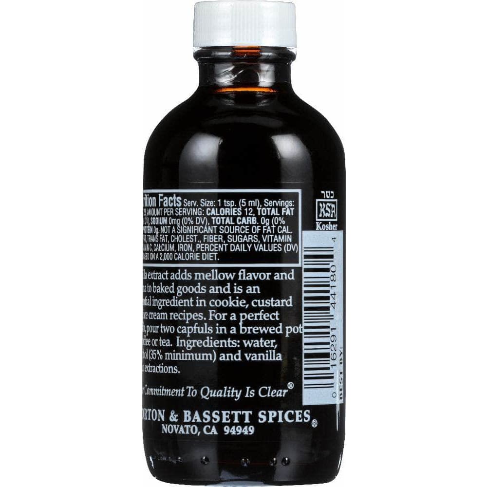 Morton & Bassett Morton & Bassett Pure Vanilla Extract, 4 oz