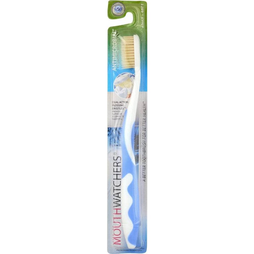 DOCTOR PLOTKAS Mouth Watchers Toothbrush Adult Manual Blue, 1 Ea