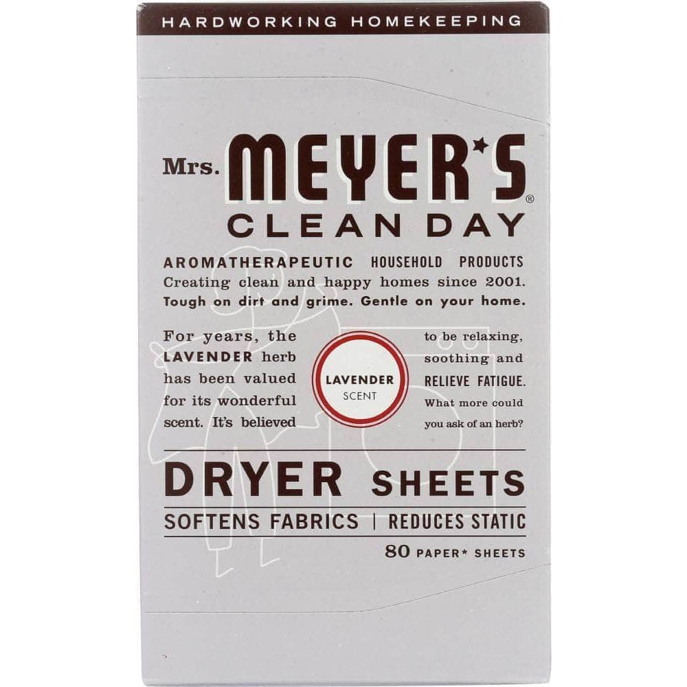 Mrs Meyers Clean Day Mrs Meyers Clean Day Dryer Sheets Lavender Scent, 80 Sheets