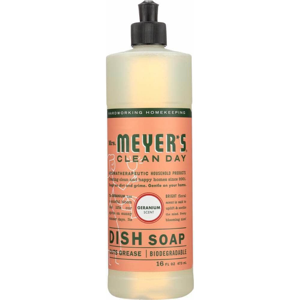 Mrs Meyers Clean Day Mrs. Meyer'S Clean Day Liquid Dish Soap Geranium Scent, 16 oz