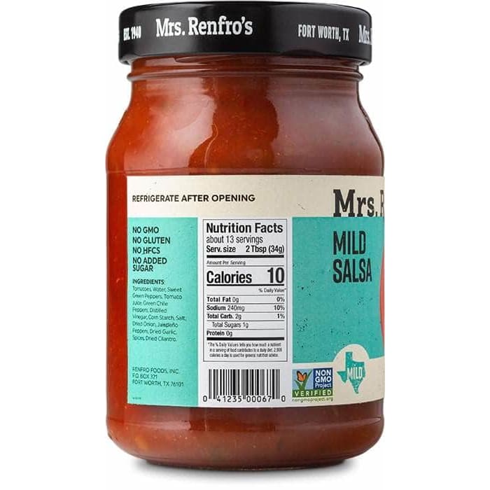 MRS RENFRO Mrs Renfro Salsa Picante Mild, 16 Oz