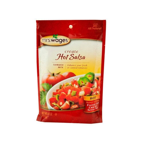 Mrs. Wages Hot Salsa Mix 4oz (Case of 12) - Cooking/Bulk Spices - Mrs. Wages