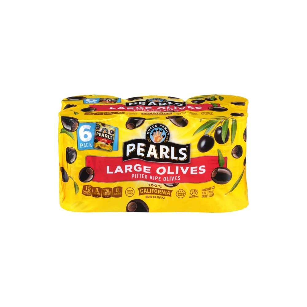 Musco Black Pearl Large Pitted Olives 6 ct./6 oz. - Musco