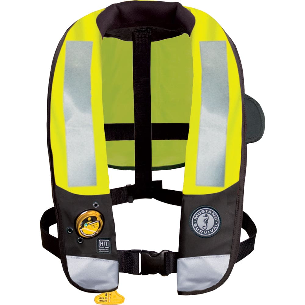 Mustang HIT High Visibility Inflatable PFD - Fluorescent Yellow/ Green - Automatic/ Manual - Marine Safety | Personal Flotation Devices -