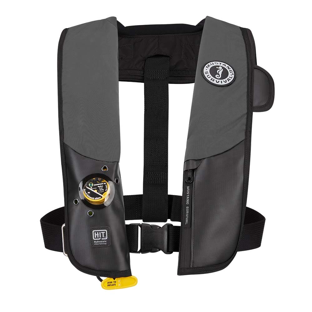 Mustang HIT Hydrostatic Inflatable PFD - Grey/ Black - Automatic/ Manual - Marine Safety | Personal Flotation Devices - Mustang Survival