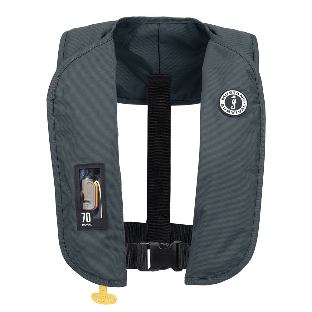 Mustang MIT 70 Manual Inflatable PFD - Admiral Grey - Marine Safety | Personal Flotation Devices - Mustang Survival