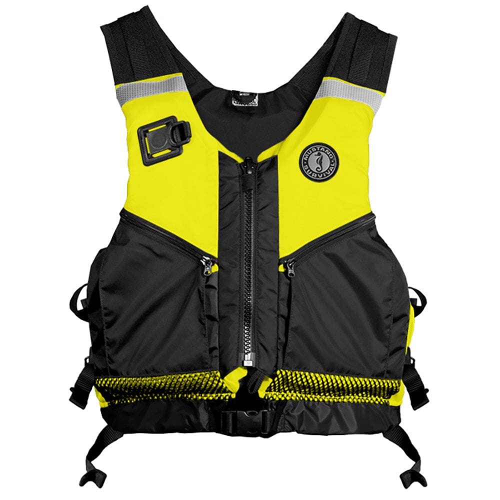 Mustang Operations Support Water Rescue Vest - Fluorescent Yellow/ Green/ Black - XL/ XXL - Marine Safety | Personal Flotation Devices -