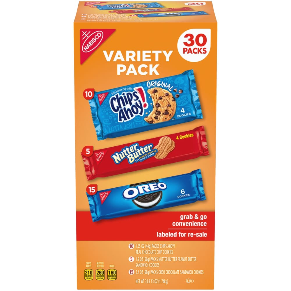 Nabisco Cookies Variety Pack 30 pk. - Nabisco